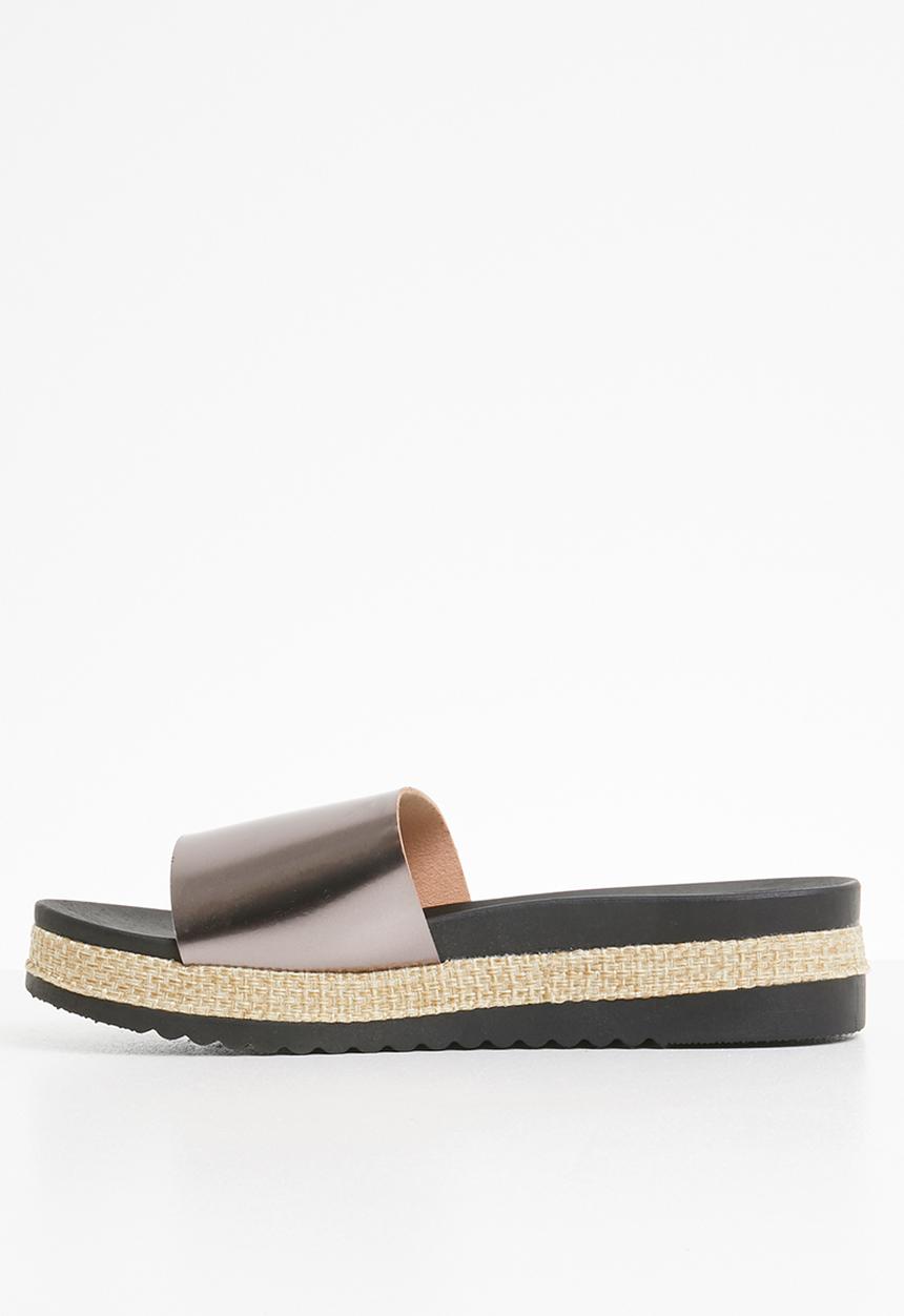Sarah J - Flatform sandals - dark grey