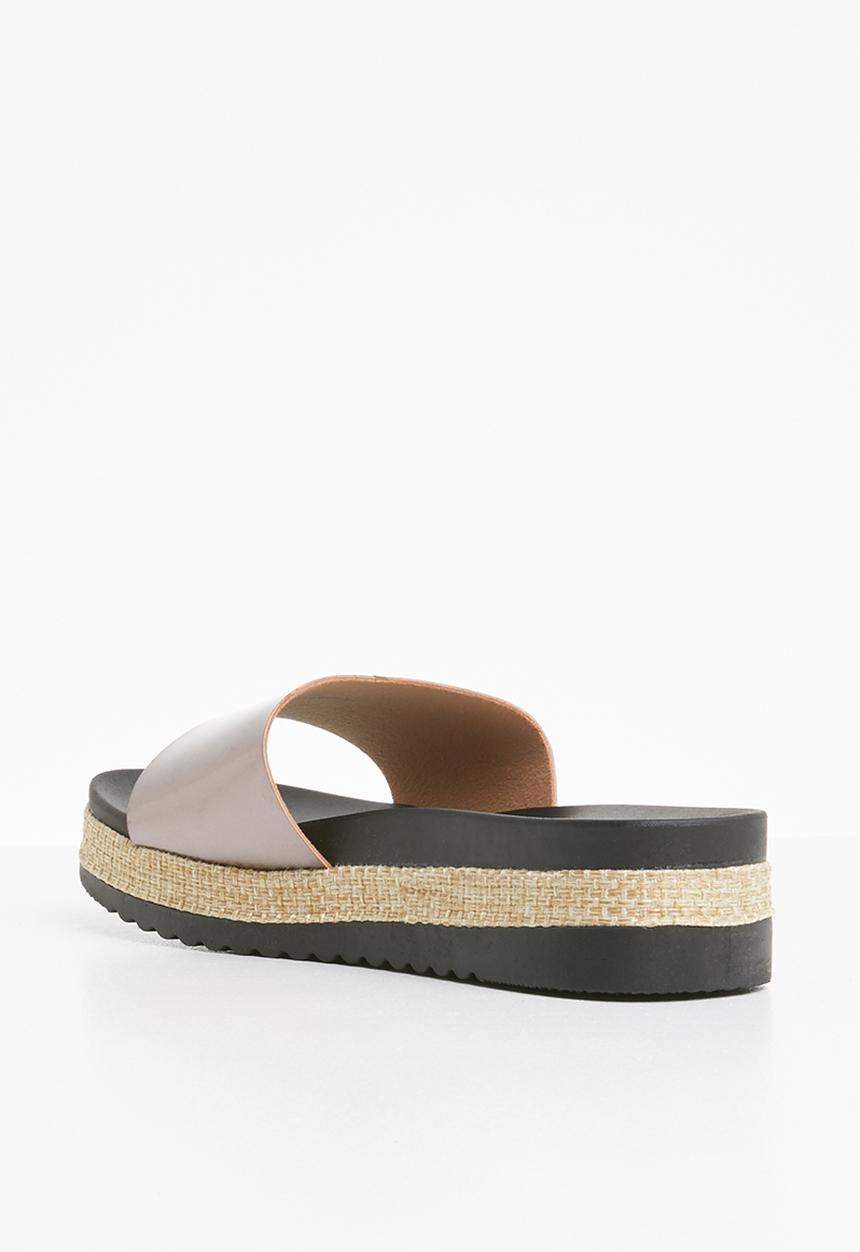 Sarah J - Flatform sandals - dark grey