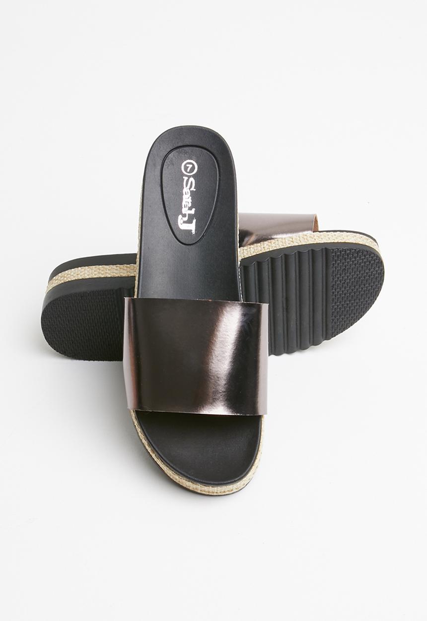 Sarah J - Flatform sandals - dark grey