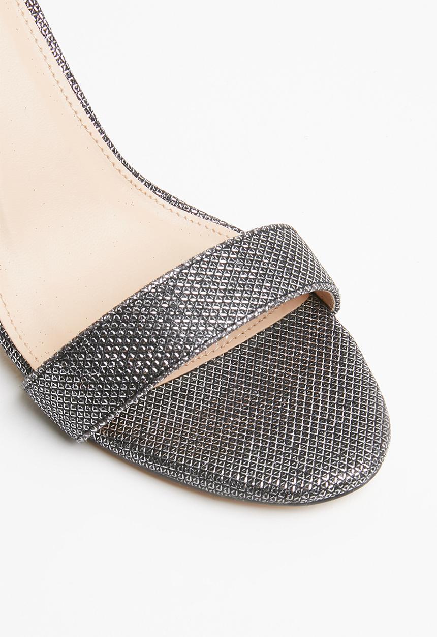 SISSY BOY - Ankle strap heels - silver