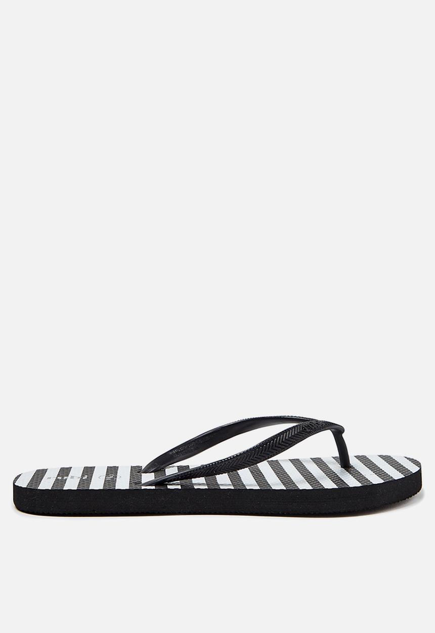 Cotton On - Rubi thong - black & white stripe