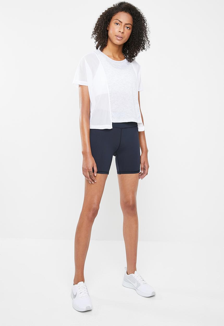 Cotton On - Mesh cropped T-shirt -  grey & white