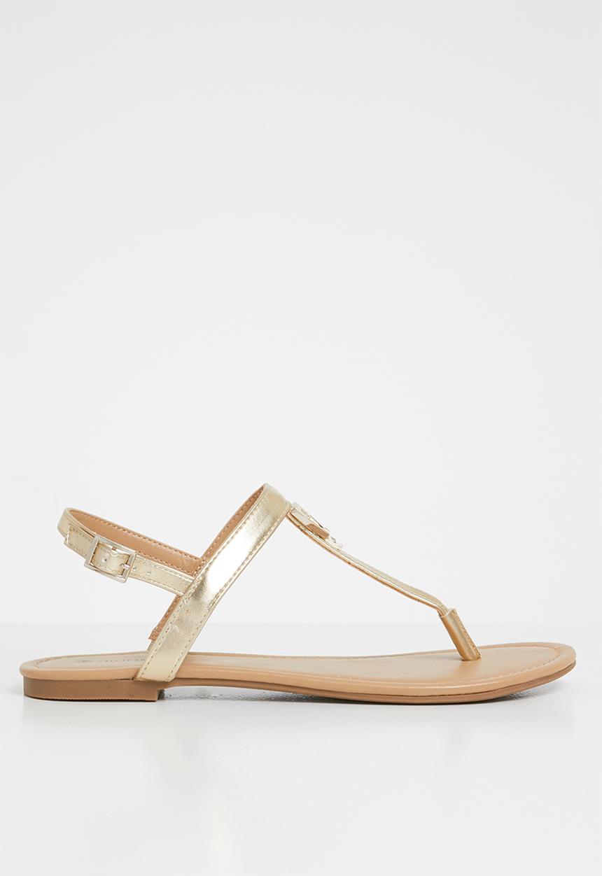 Call It Spring - Jadene t-bar sandals - gold