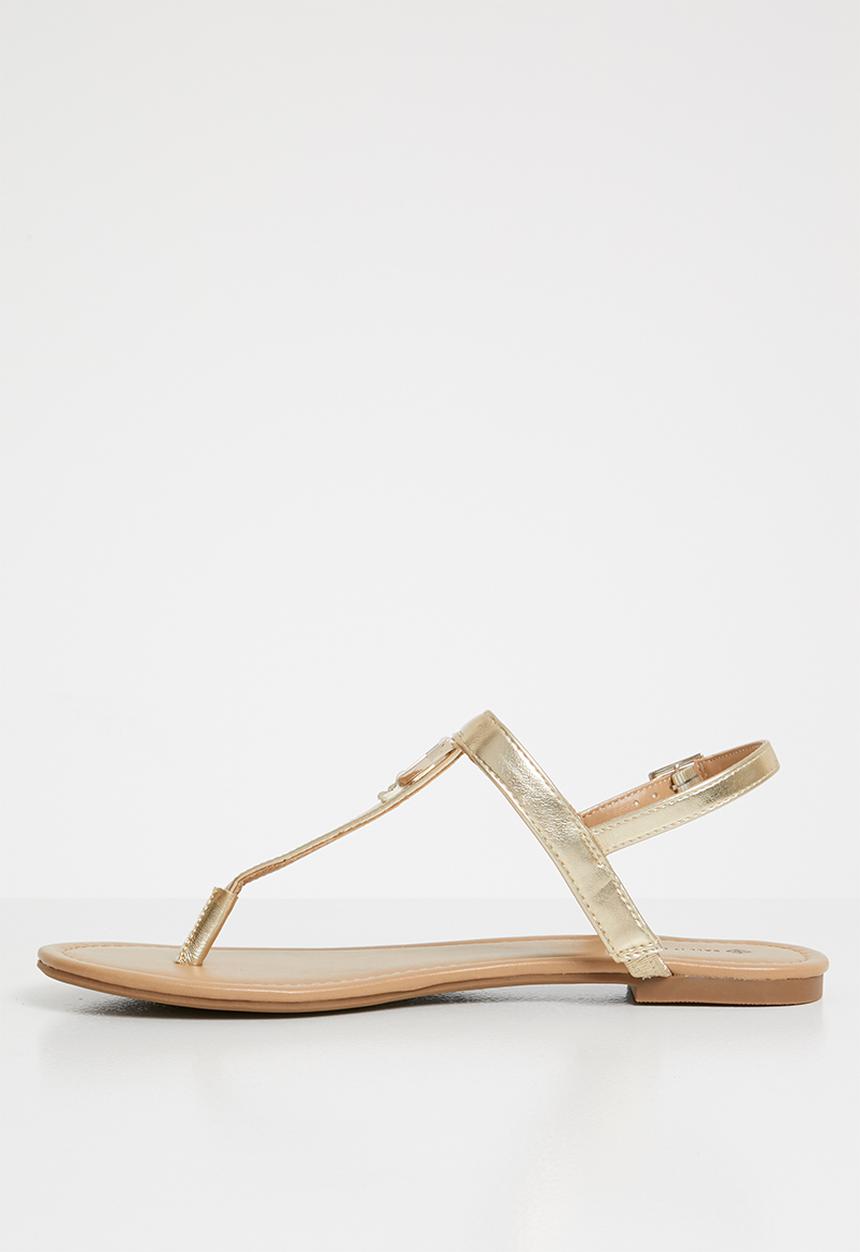 Call It Spring - Jadene t-bar sandals - gold
