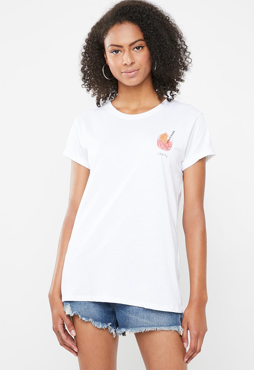 Cotton On - Tbar fox graphic T-shirt - white 