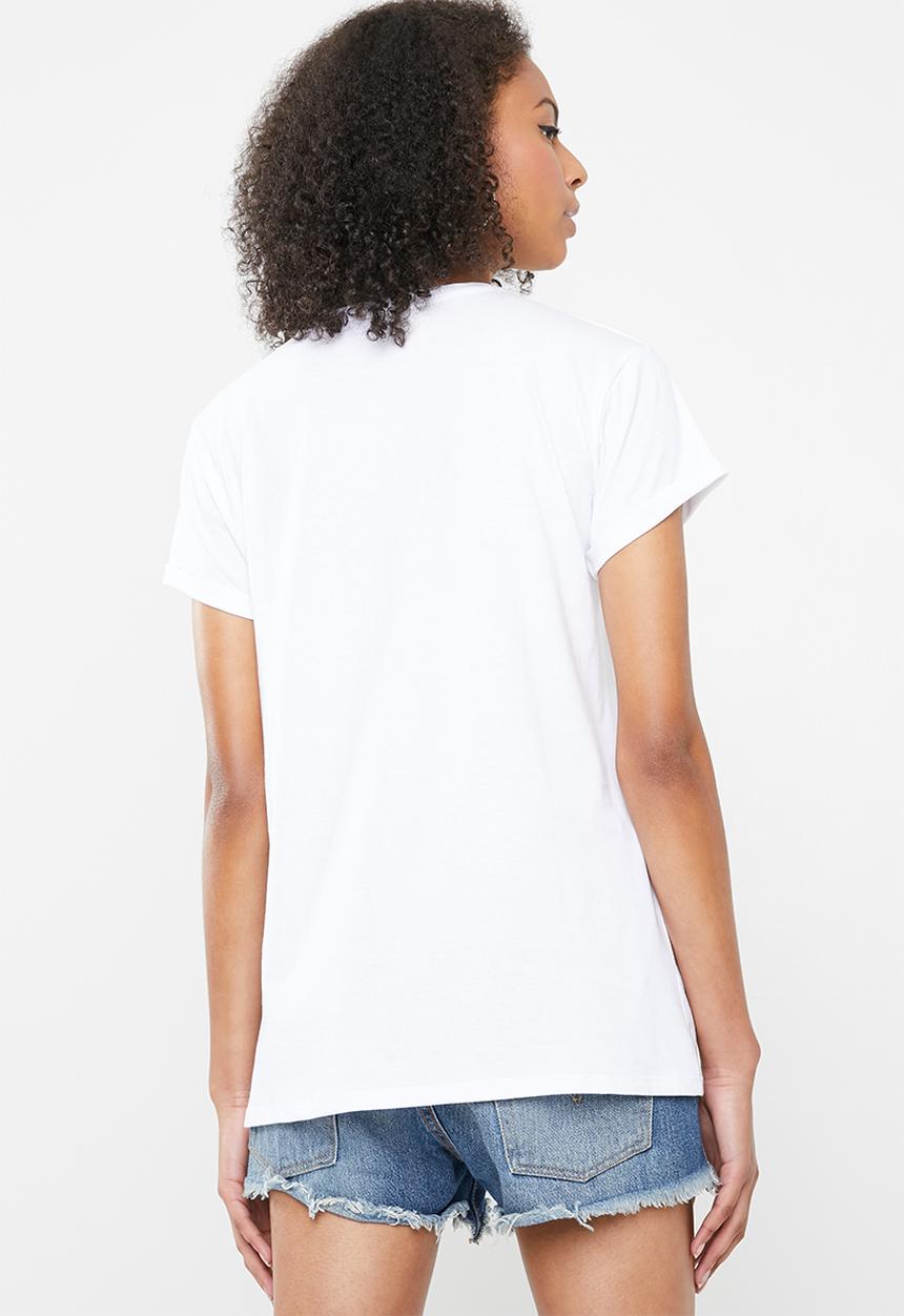Cotton On - Tbar fox graphic T-shirt - white 