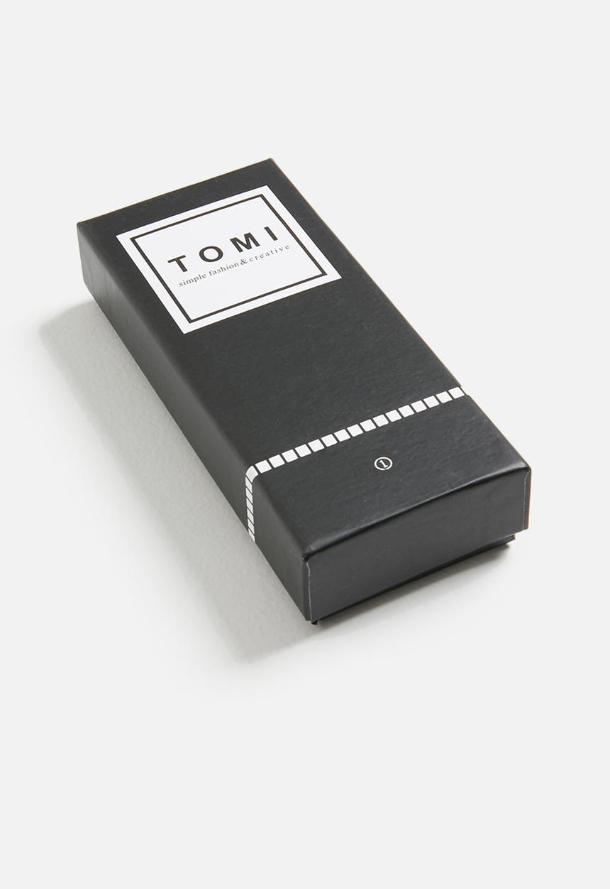 TOMI - Square up time watch - black