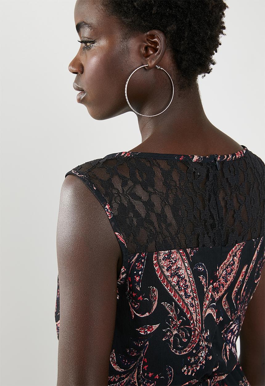 ONLY - Sabelle lia lace sleeveless dress - black