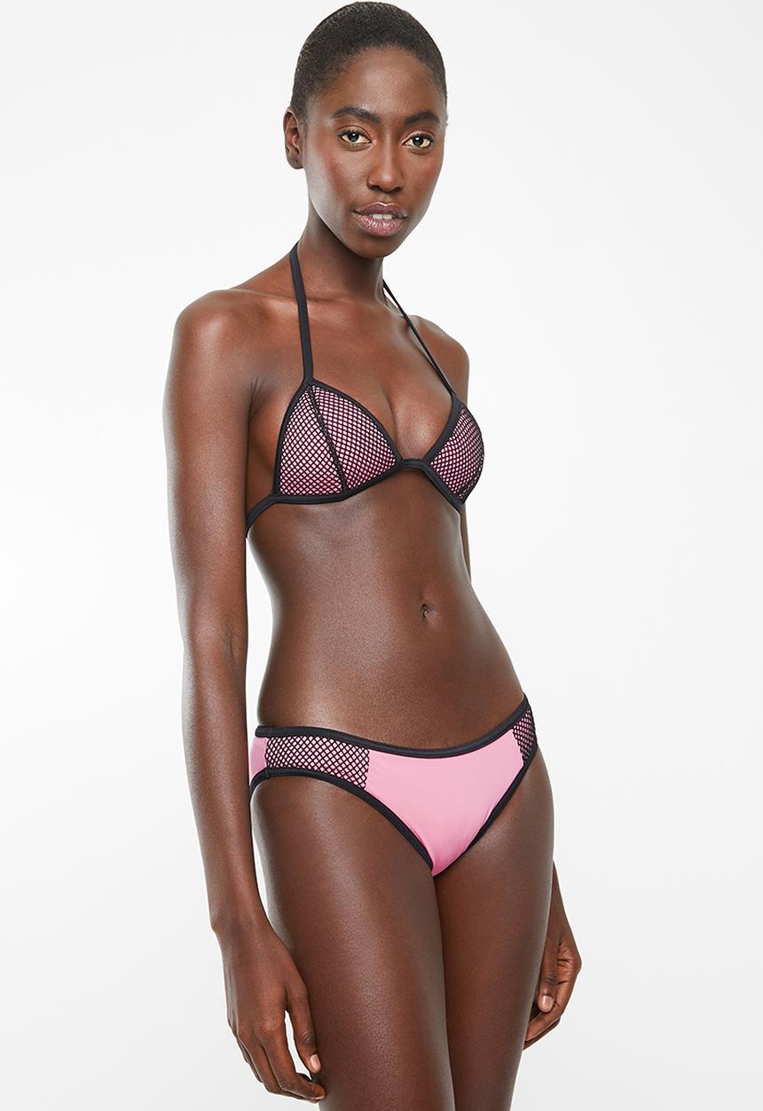 Sun Love - Sporty eyelet bikini set - pink