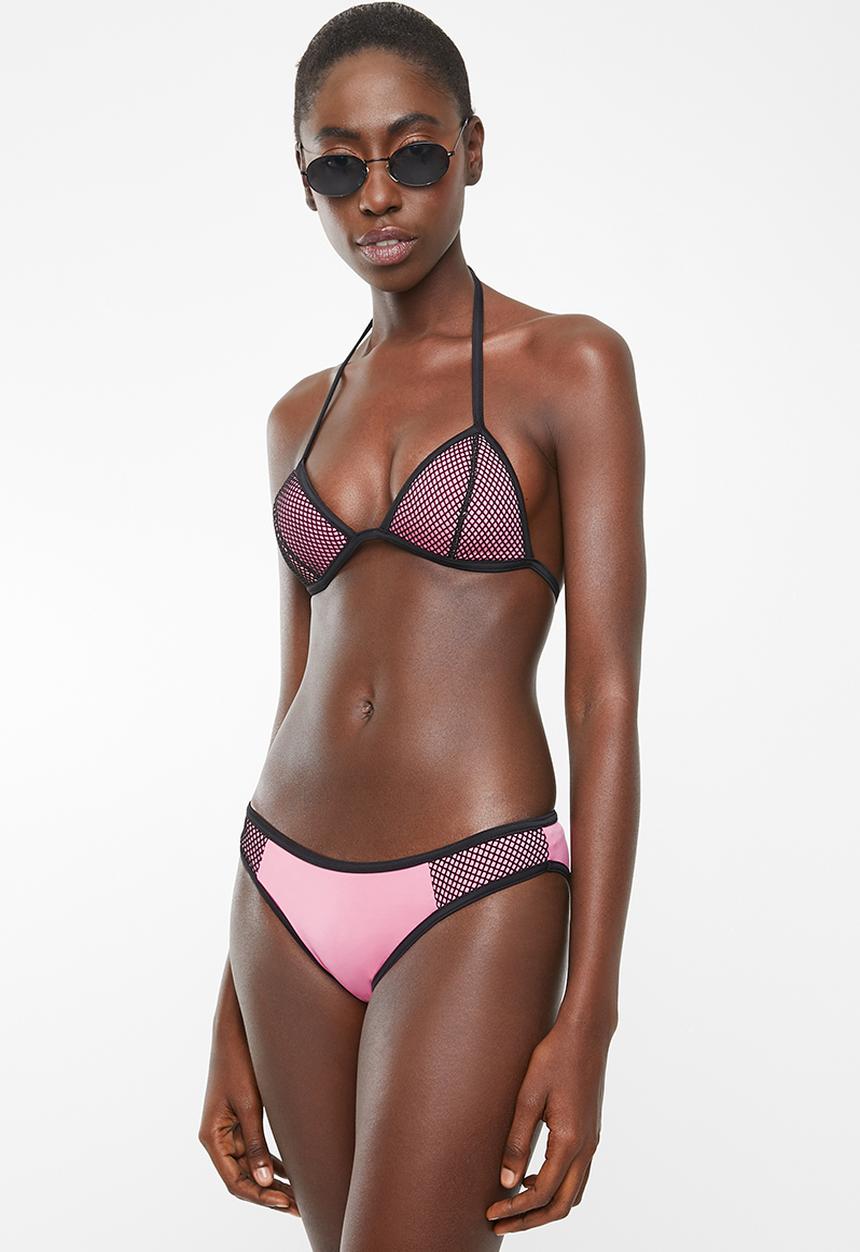Sun Love - Sporty eyelet bikini set - pink