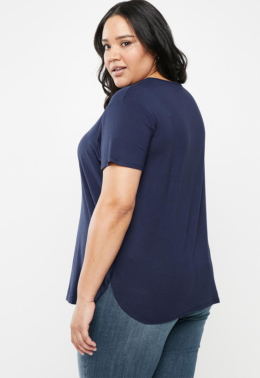 STYLE REPUBLIC PLUS - Basic t-Shirt - navy
