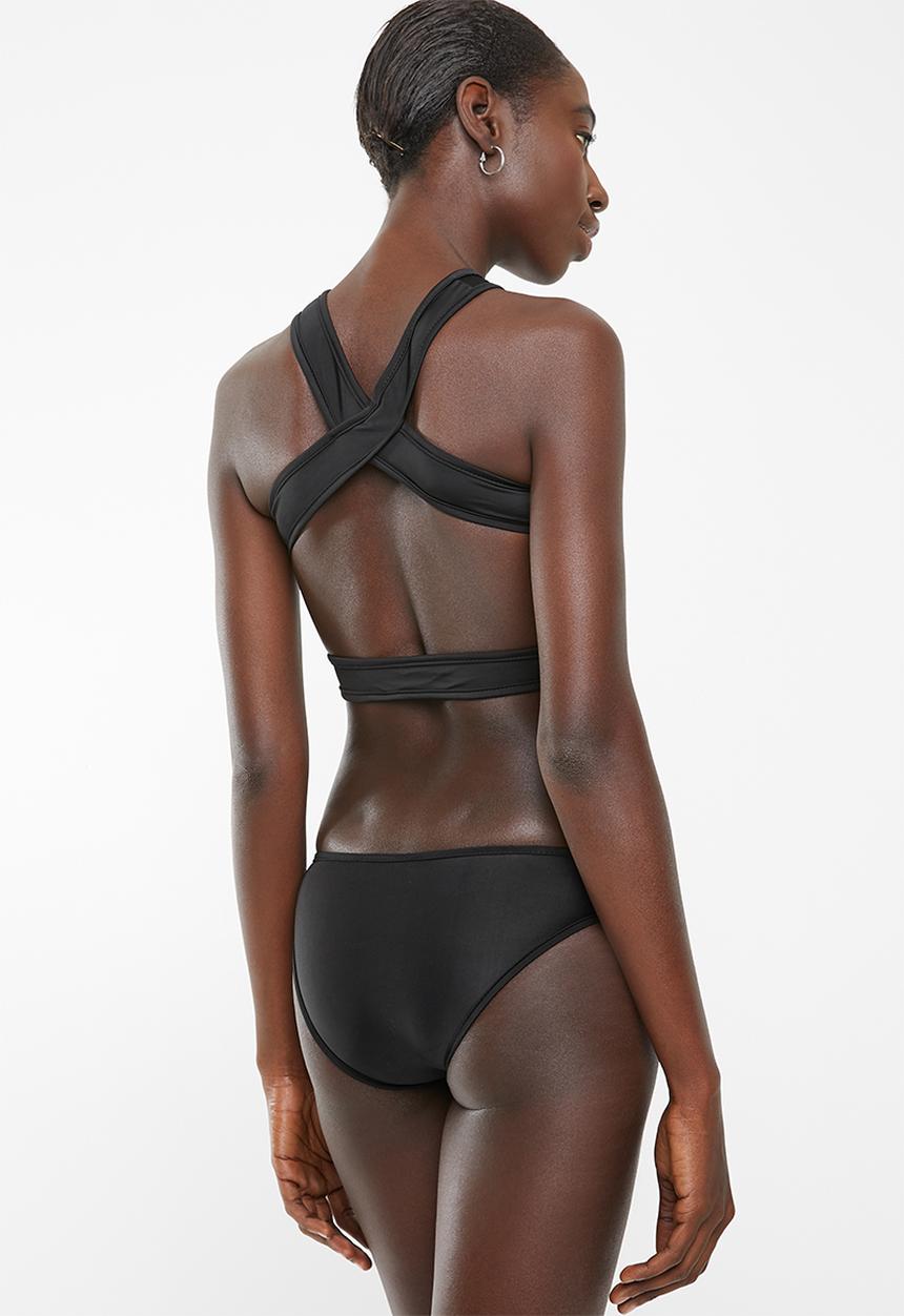 Lithe - Cutout bikini set - black