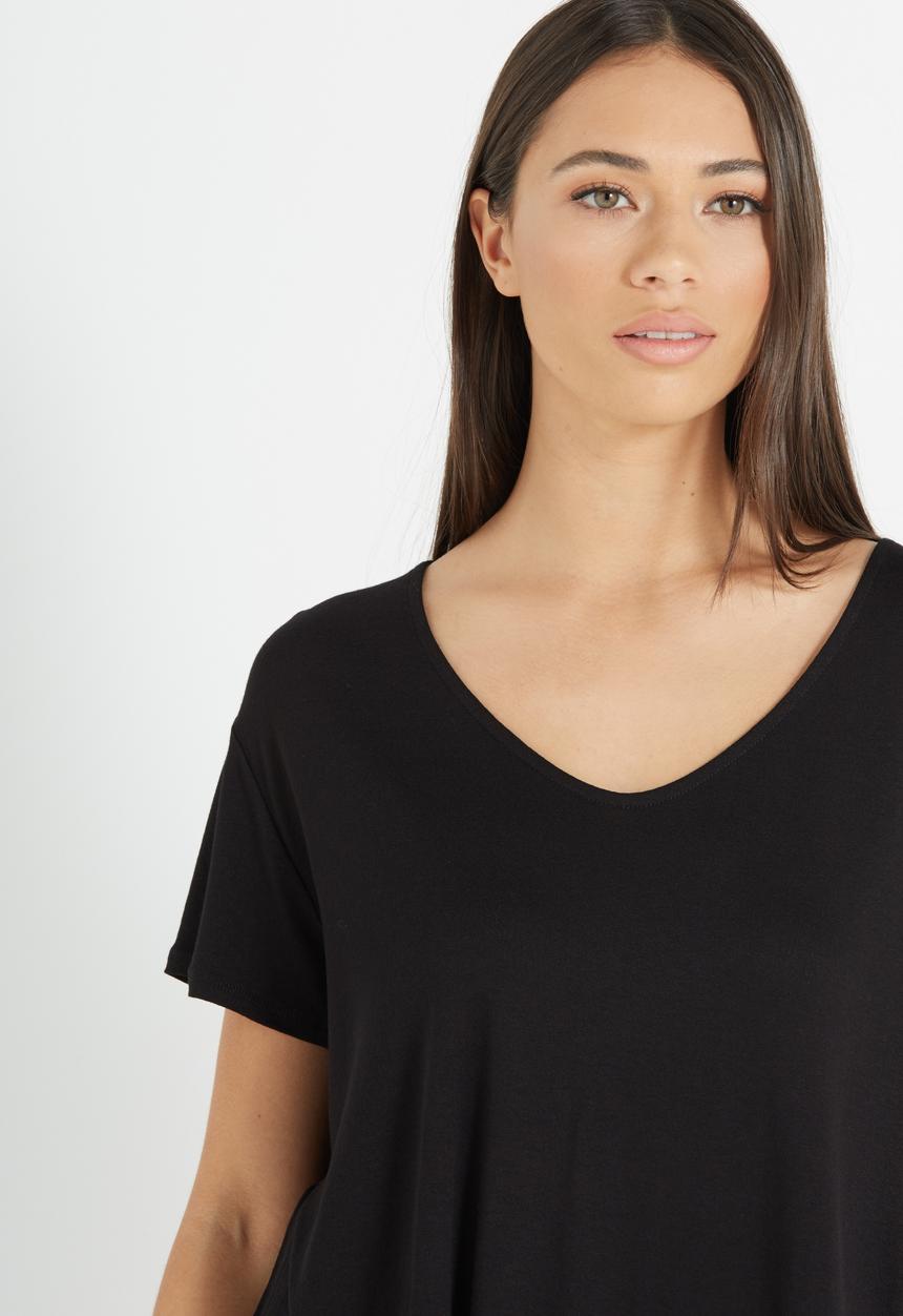 Cotton On - Madeline chop tee - black