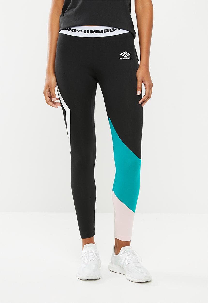 Umbro - Umbro colour block leggings - black