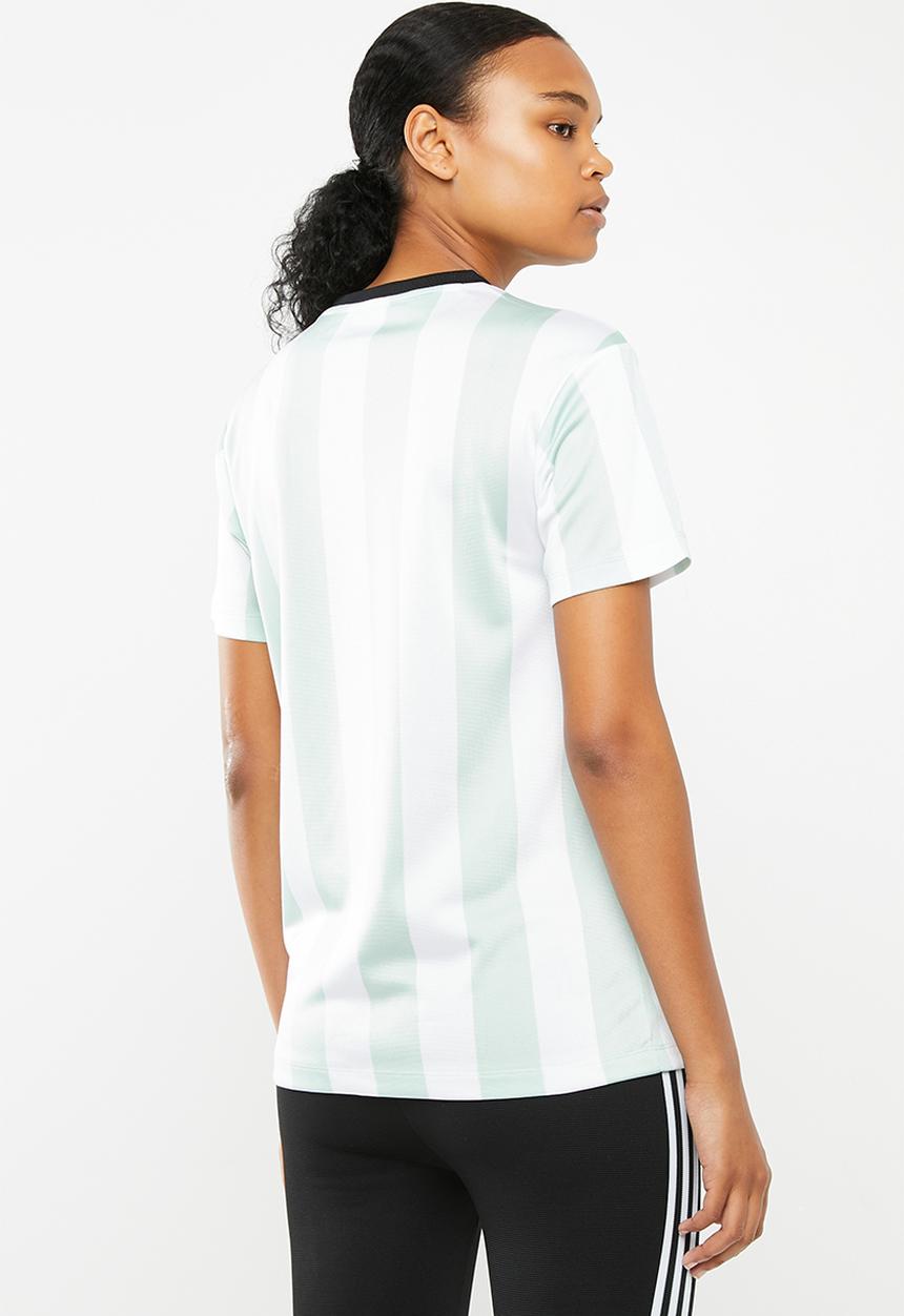 adidas Originals - T-shirt - ash green & white