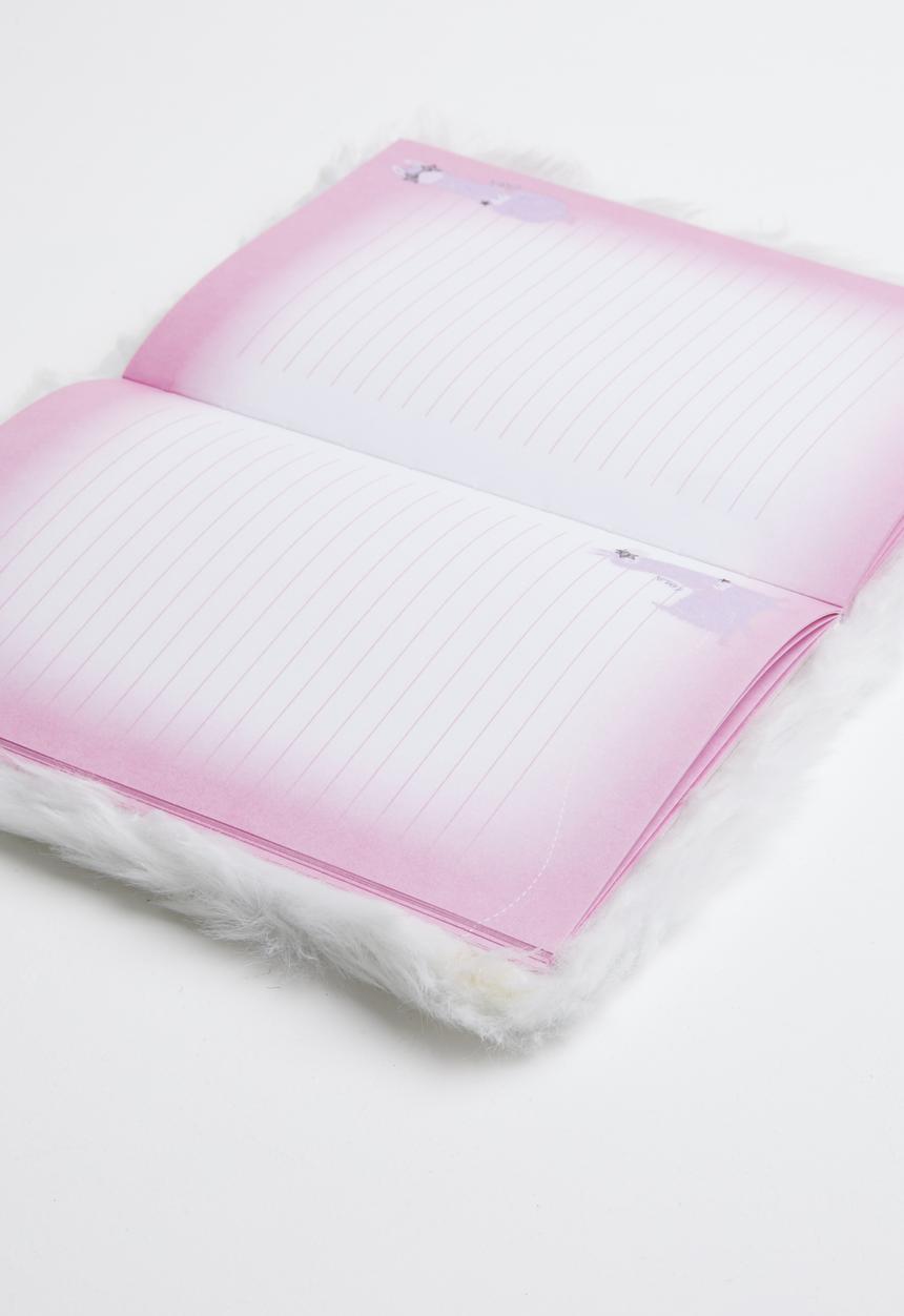 NPW - Famalam furry notebook - white