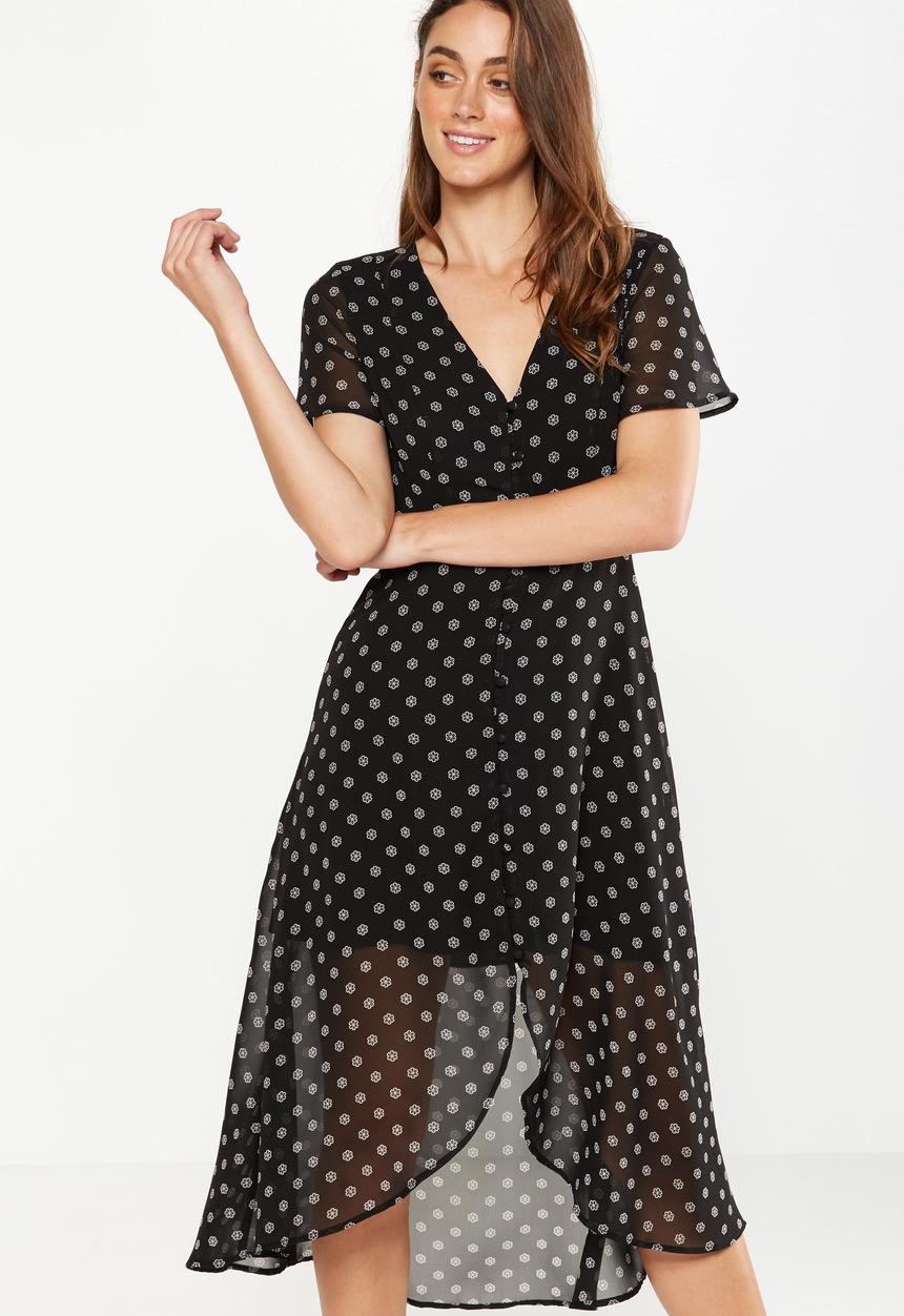 Cotton On - Georgia maxi dress - black