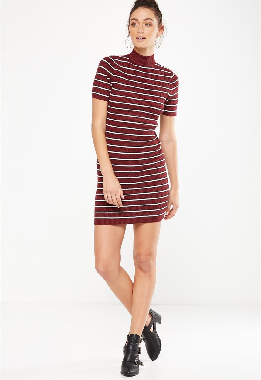 Cotton On - Avon bodycon mini dress - salma stripe