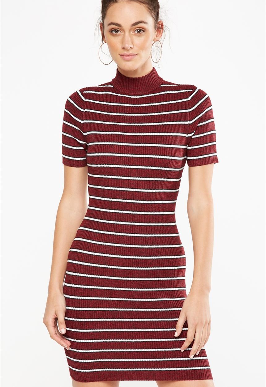 Cotton On - Avon bodycon mini dress - salma stripe