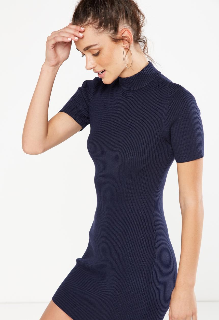 Cotton On - Avon bodycon mini dress - navy