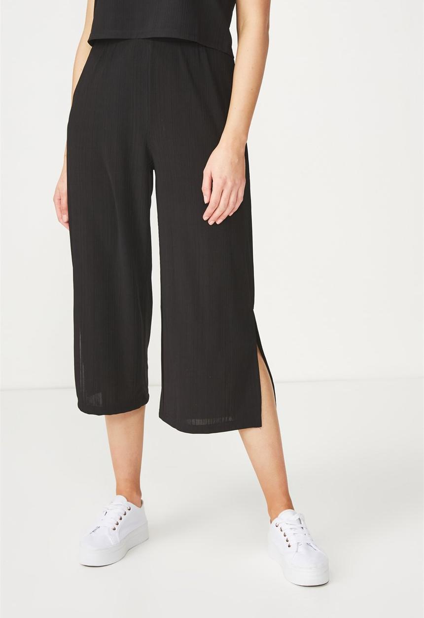 Cotton On - Marlee luxe culotte - black
