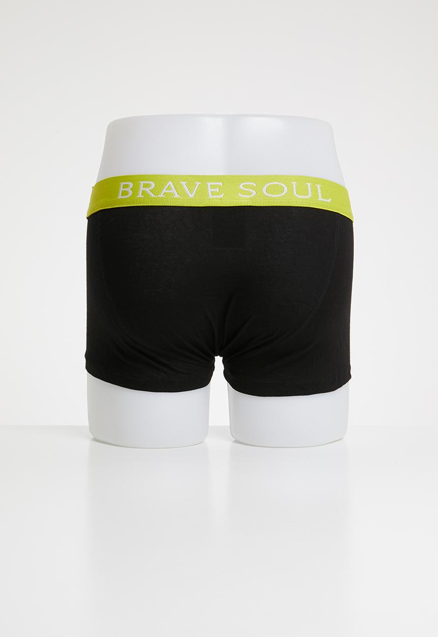 Brave Soul - 3 Pack jay boxers - black