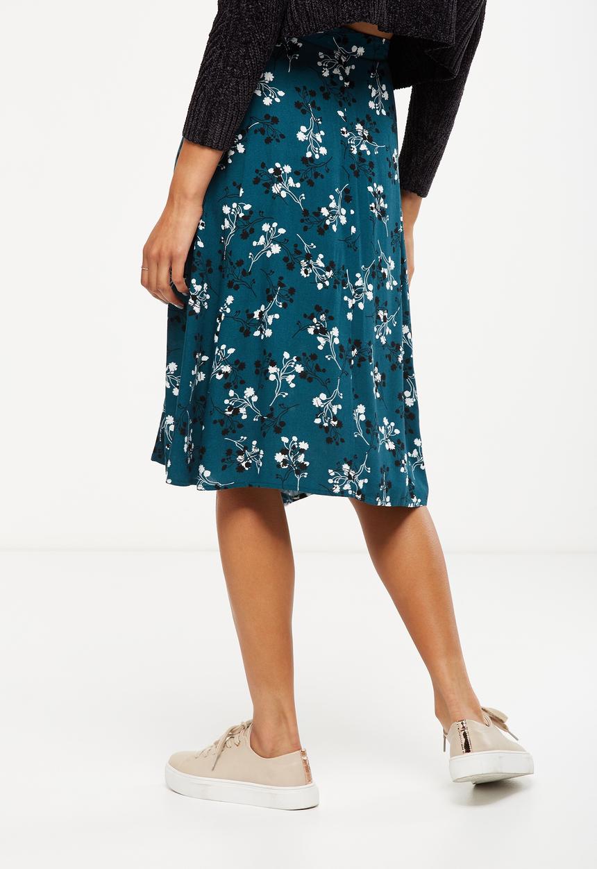 Cotton On - Woven ryder midi skirt - green