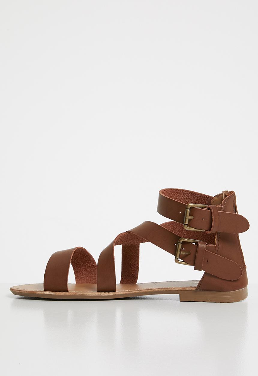 STYLE REPUBLIC - Gladiator sandal - brown
