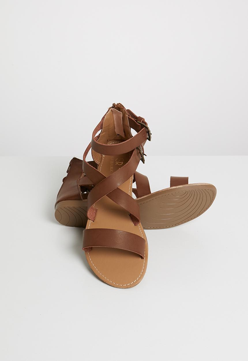 STYLE REPUBLIC - Gladiator sandal - brown