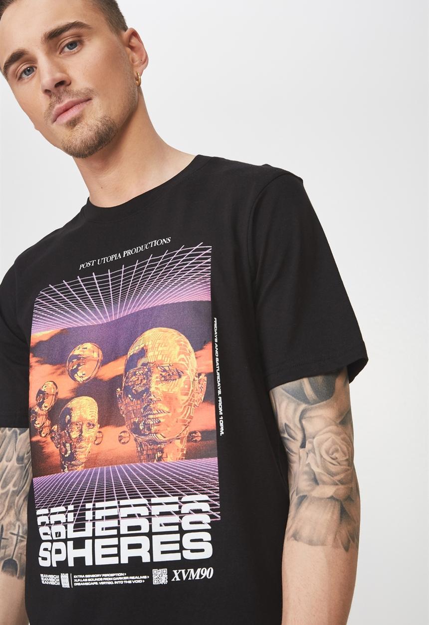 Cotton On - Tbar short sleeve tee 2 - black