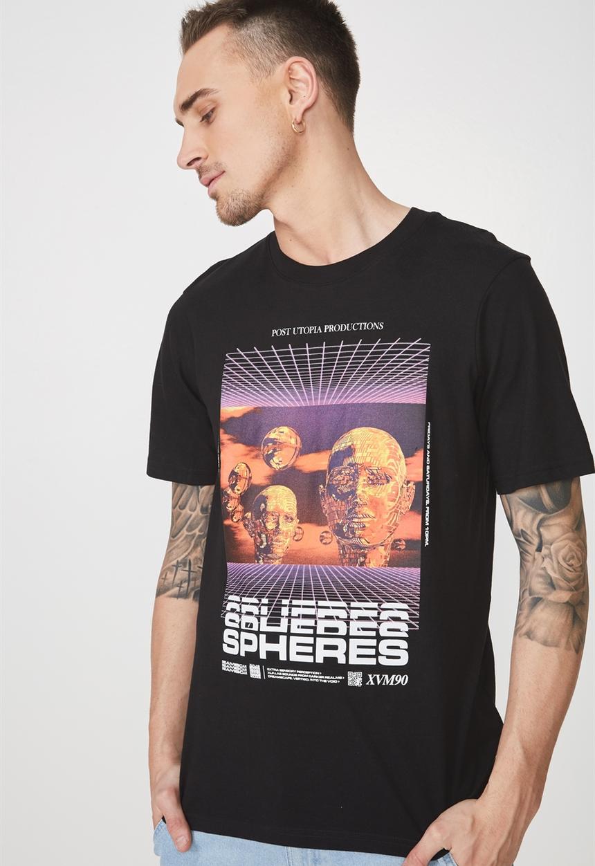 Cotton On - Tbar short sleeve tee 2 - black