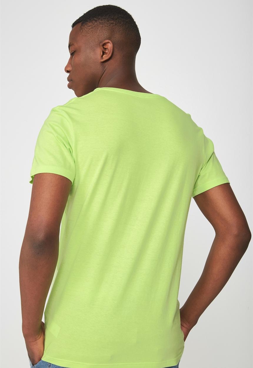 Cotton On - Essential v-neck short sleeve tee - green