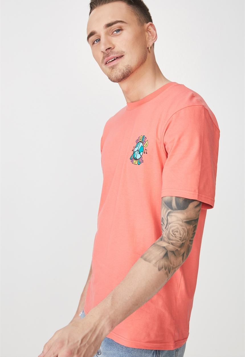 Cotton On - Tbar short sleeve tee 2 -coral