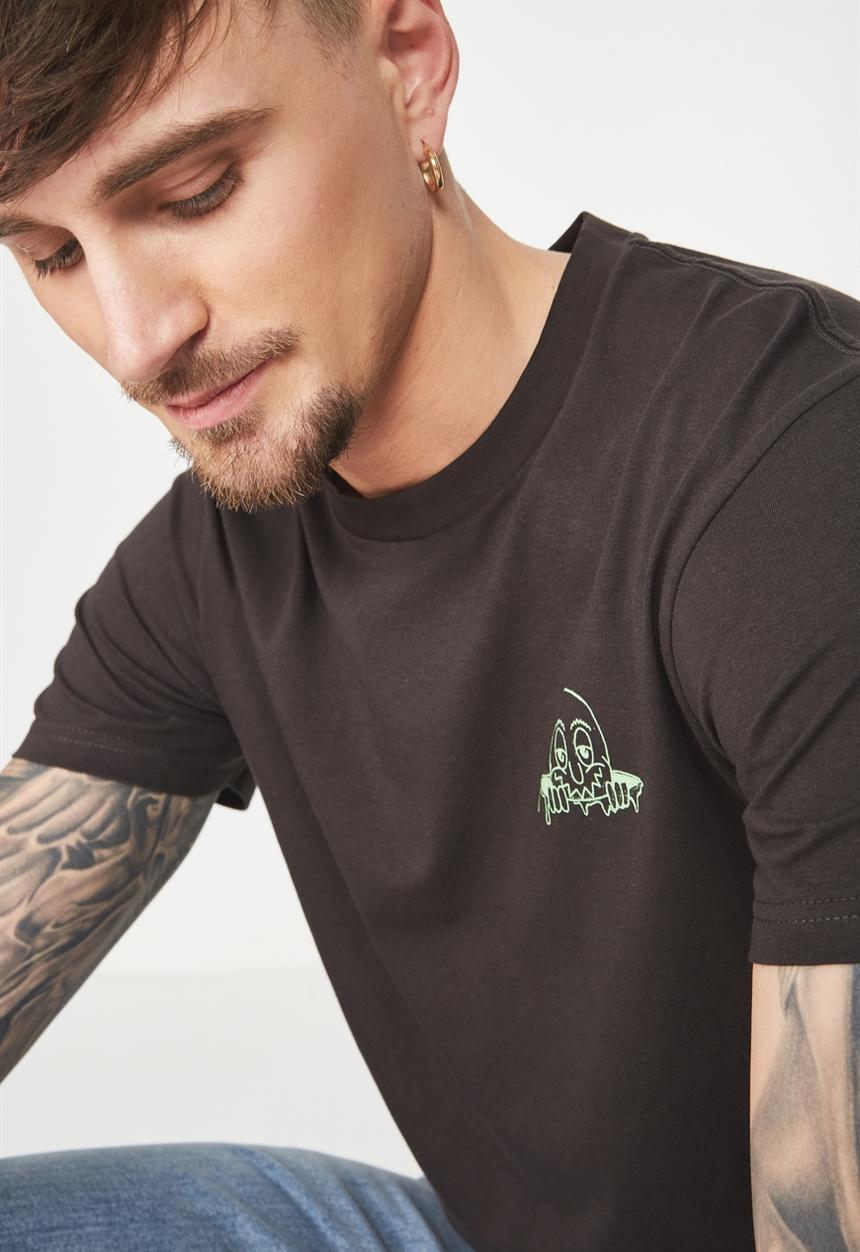 Cotton On - Tbar short sleeve tee 2 - washed black