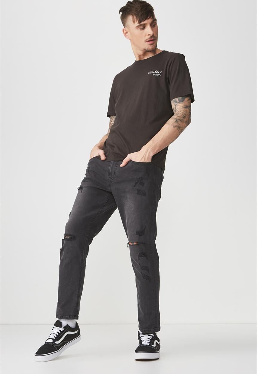 Cotton On - Tbar short sleeve tee 2 - washed black
