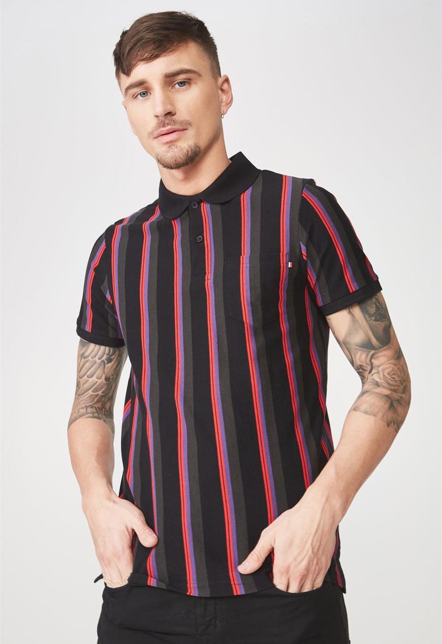 Cotton On - Icon short sleeve polo - multi