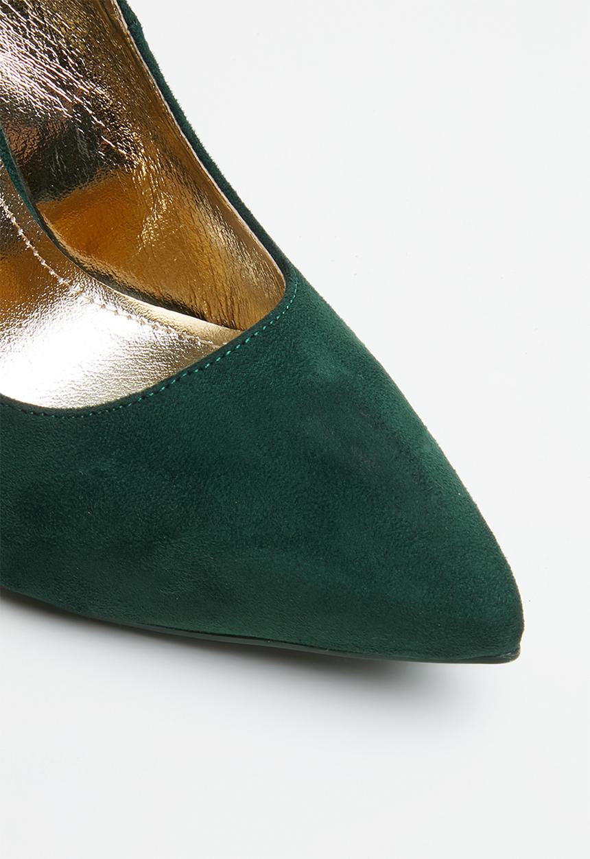 Plum - Ankle strap heels dark - green