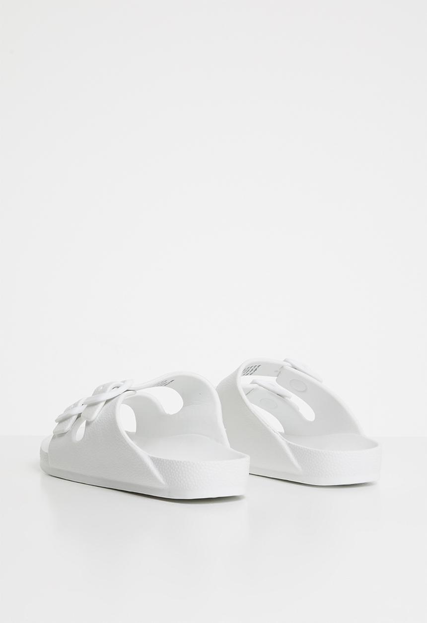 Cotton On - Twin strap slide - white