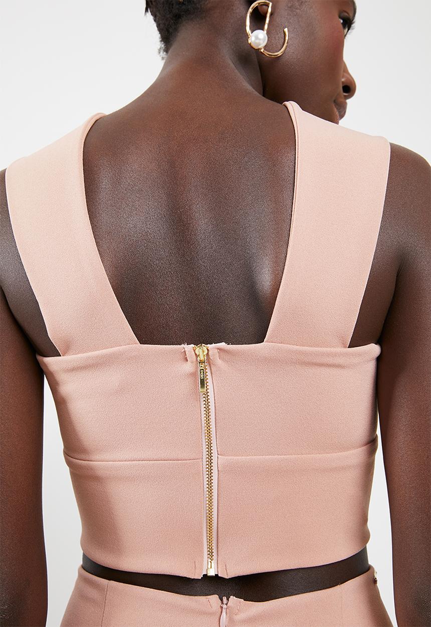 SISSY BOY - Boity twist crop top - pink