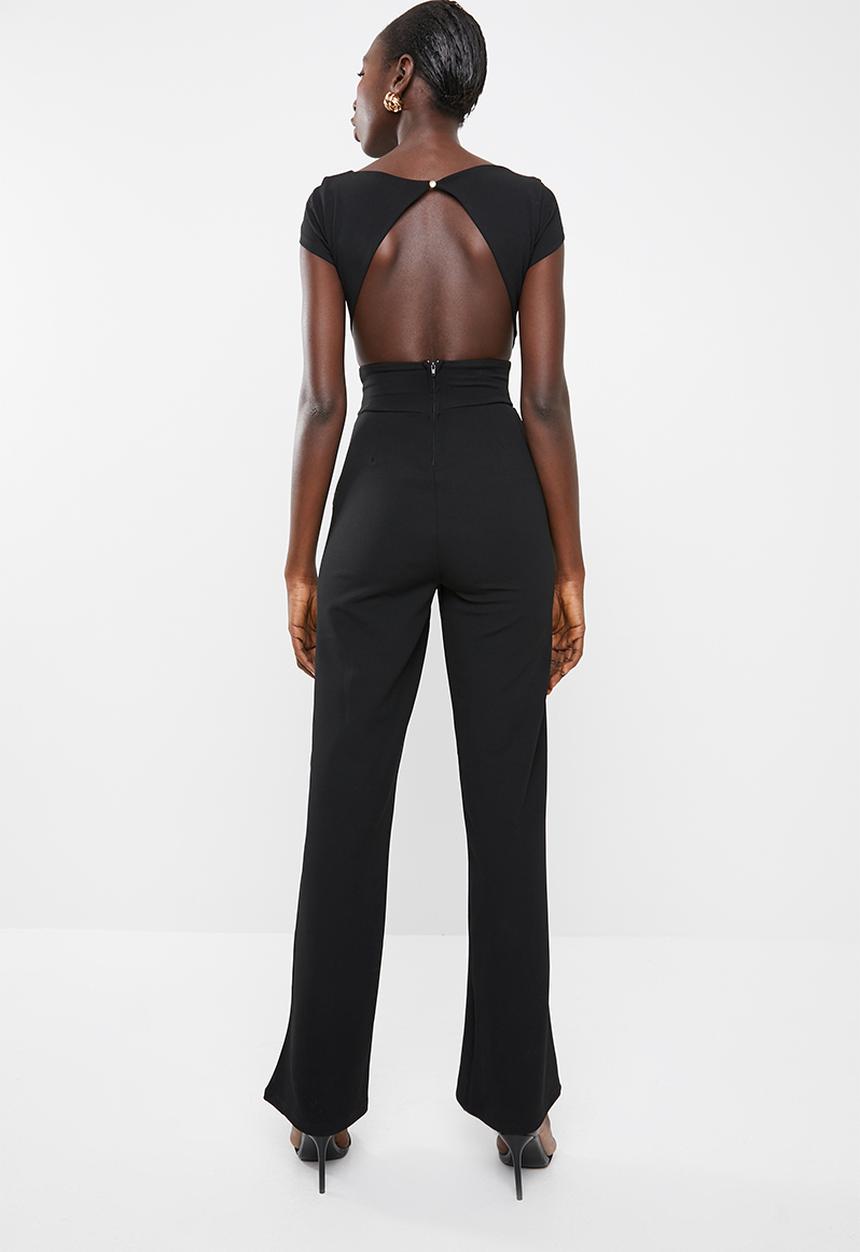 SISSY BOY - Boity open back jumpsuit - black