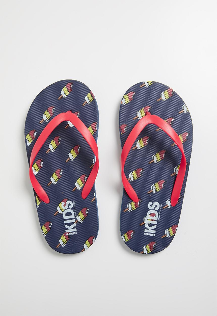 Cotton On - Printed flip flop - navy 