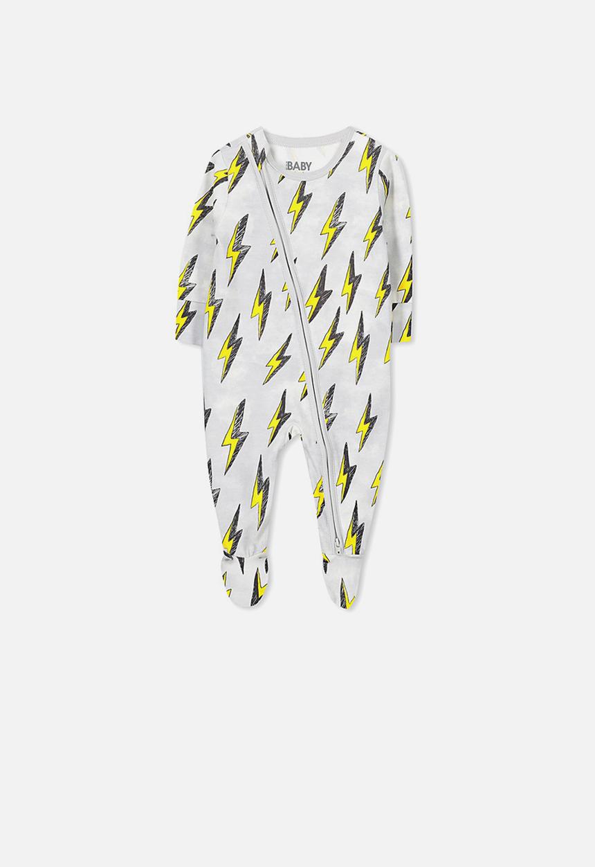 Cotton On - Mini zip through romper - grey