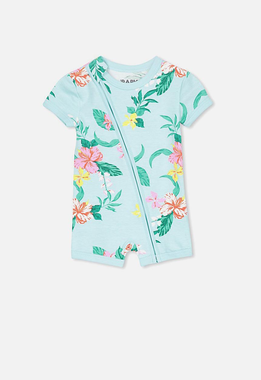 Cotton On - Mini zip through romper - green