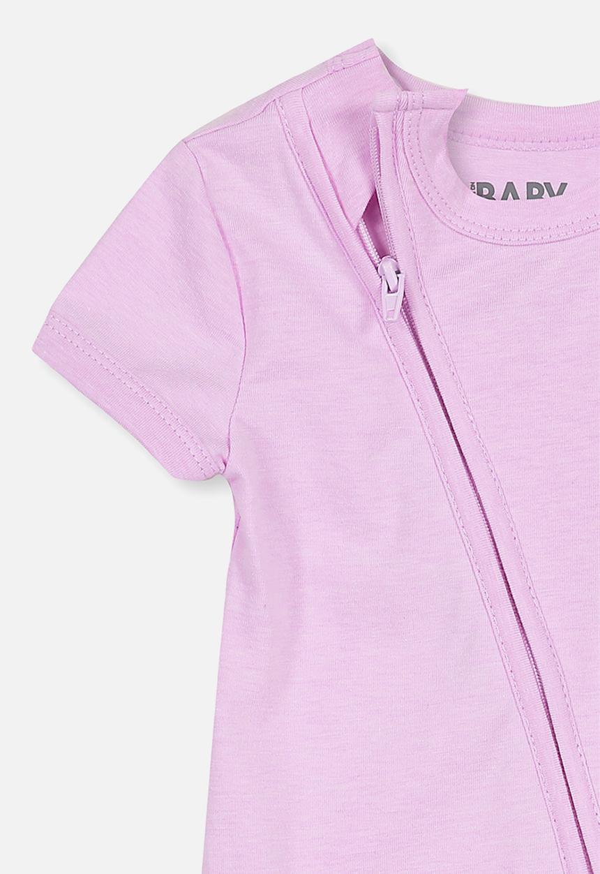 Cotton On - Mini zip through romper - purple