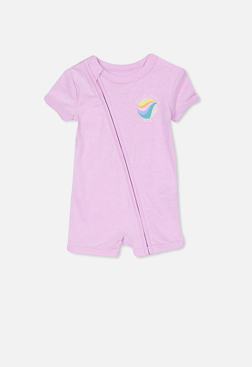 Cotton On - Mini zip through romper - purple