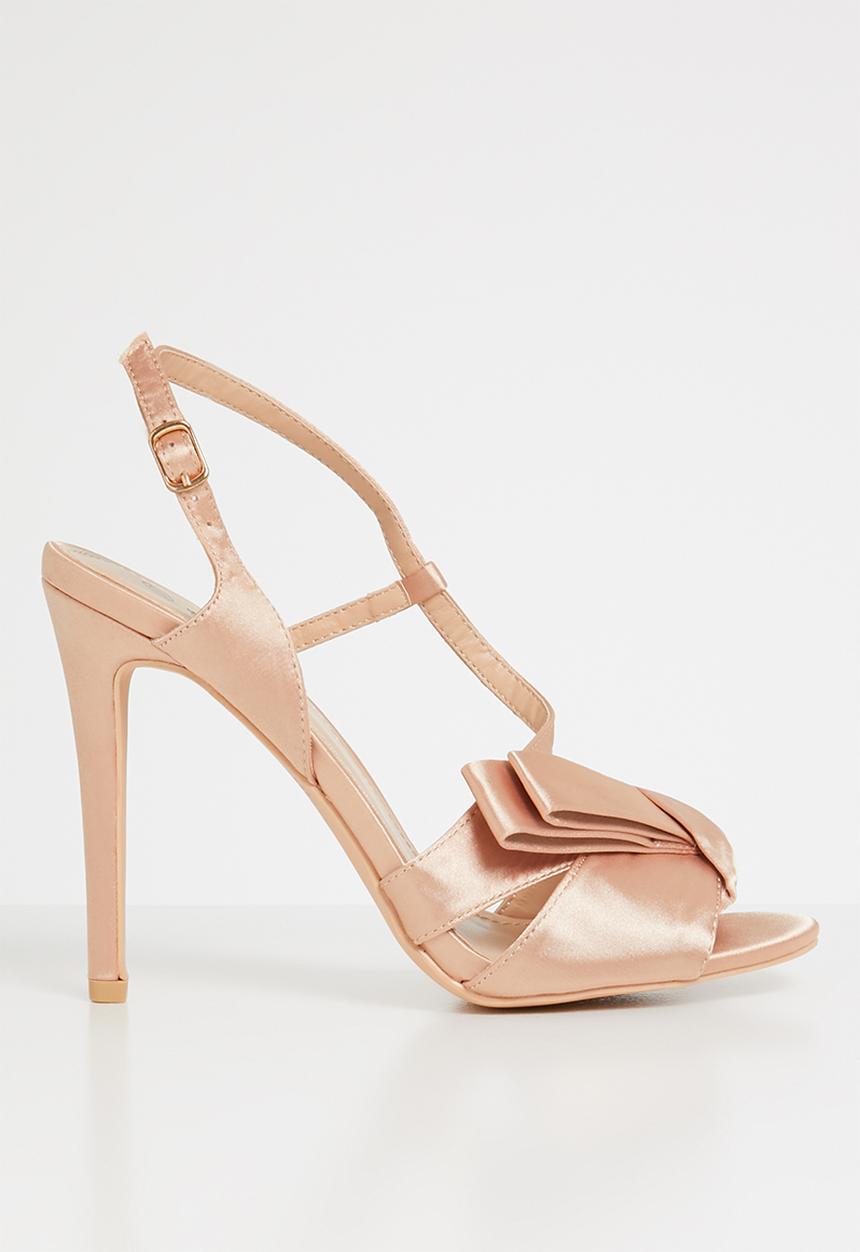Plum - Canal slingback heels - rose gold