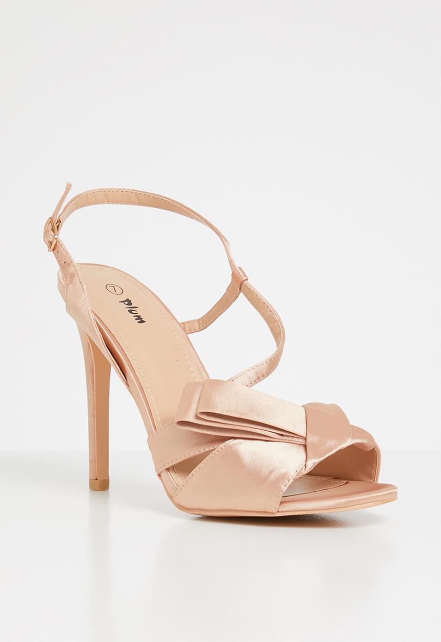 Plum - Canal slingback heels - rose gold