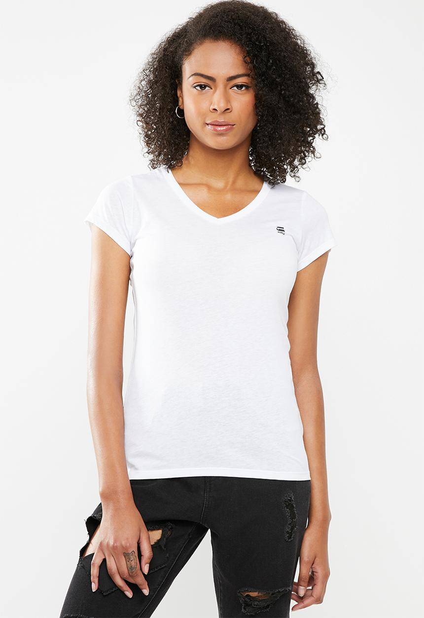 G-STAR - Eyben slim tee - white 