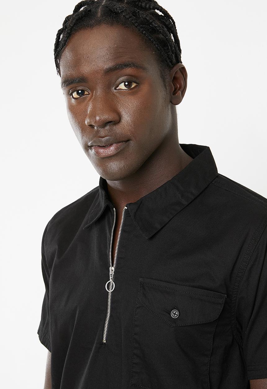 PROCESS BLACK - Hyper short sleeve shirt - black