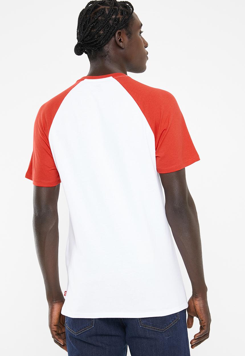 Levi’s® - Baseball short sleeve  tee- white & red